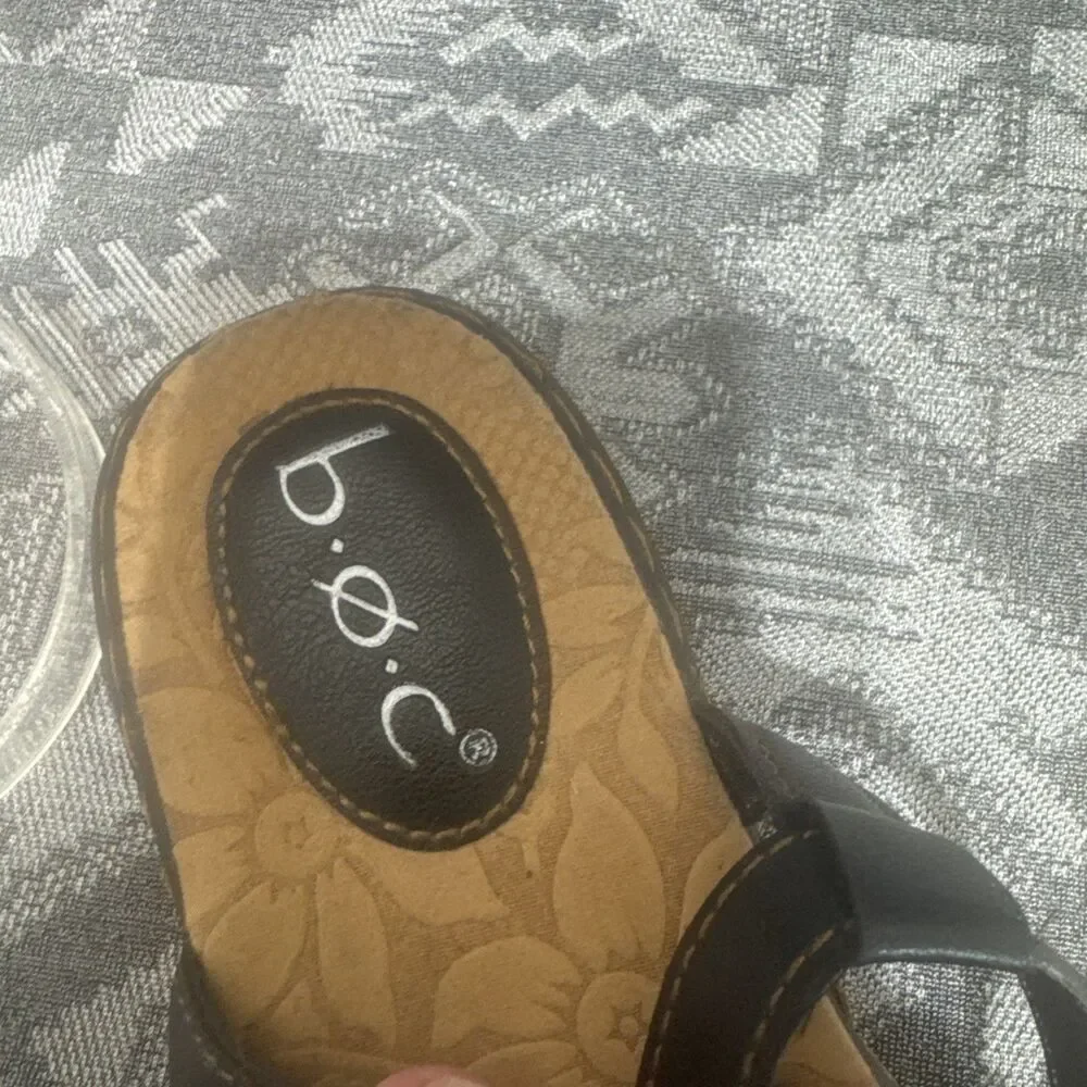 B.O.C. Dark Brown Slingback Sandals Women’s Size 6M Comfort